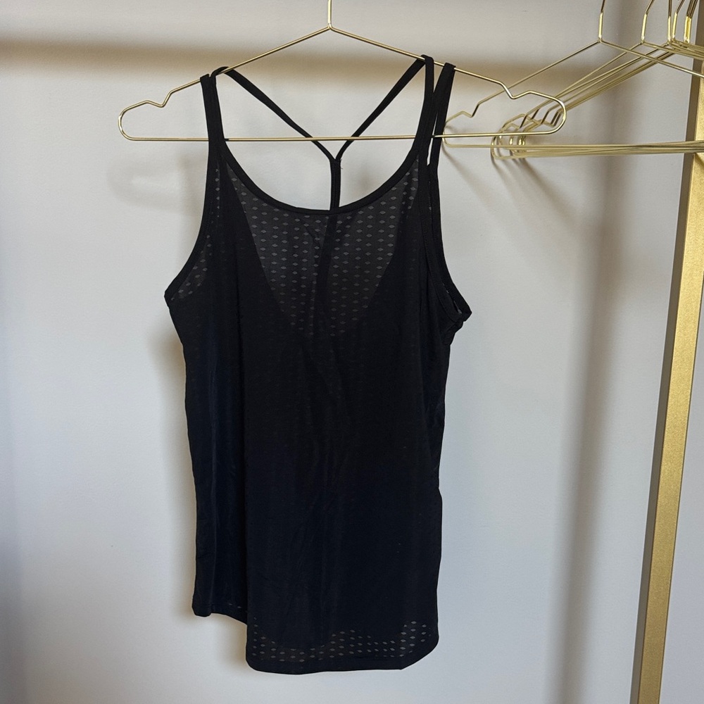 Zyia Black Strappy Tank Top